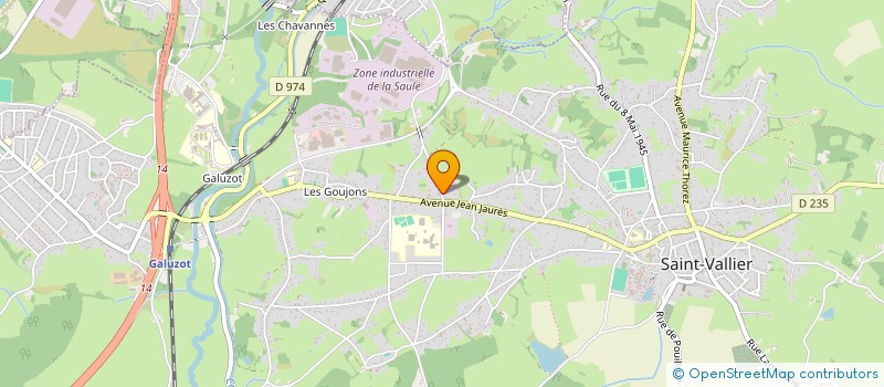 localisation de l'entreprise SCI JMB  SAINT-VALLIER