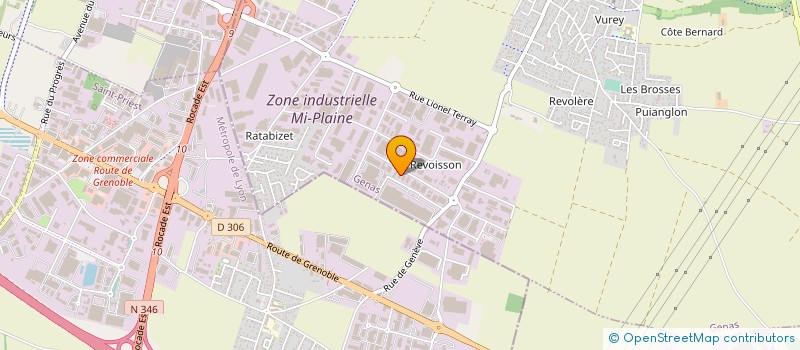 localisation de l'entreprise SCI JMB ACTIONS  GENAS