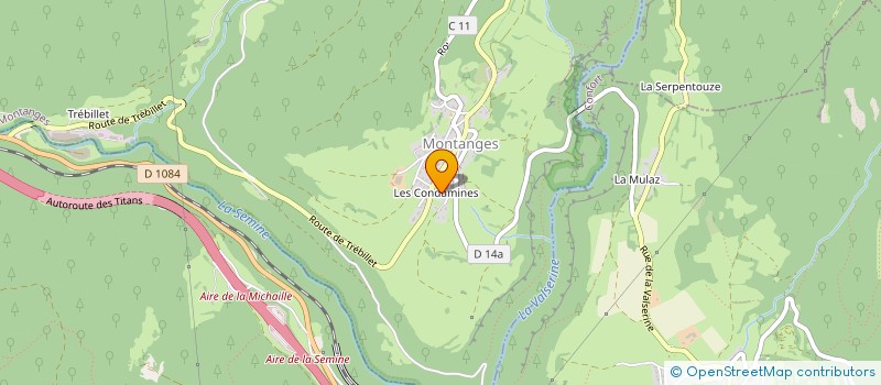 localisation de l'entreprise SCI JMBC  MONTANGES