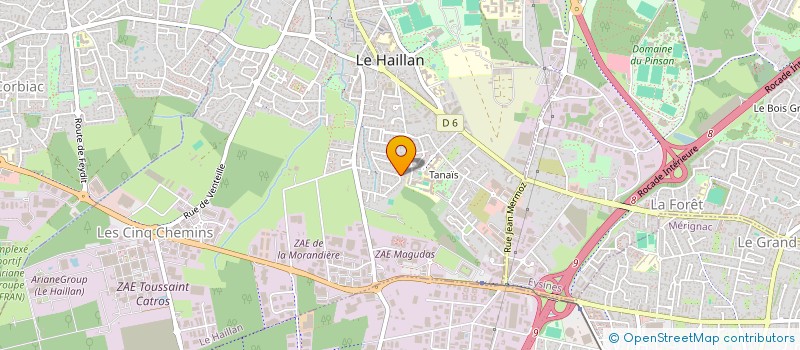 localisation de l'entreprise SCI JMBLC  LE HAILLAN