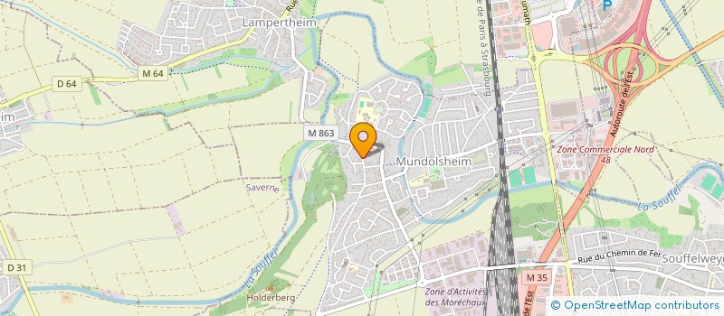 localisation de l'entreprise SCI JMC  MUNDOLSHEIM