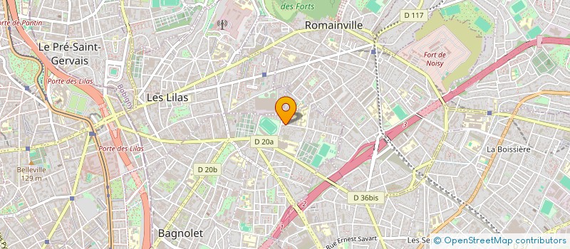 localisation de l'entreprise SCI JMC  BAGNOLET