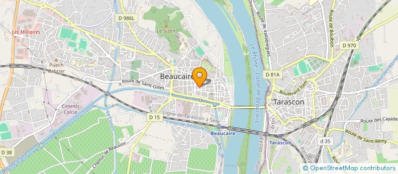 localisation de l'entreprise SCI JMC  BEAUCAIRE