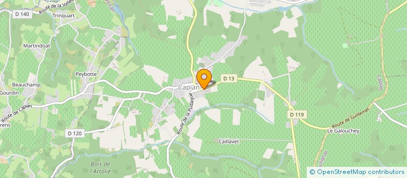 localisation de l'entreprise SCI JMC  CAPIAN