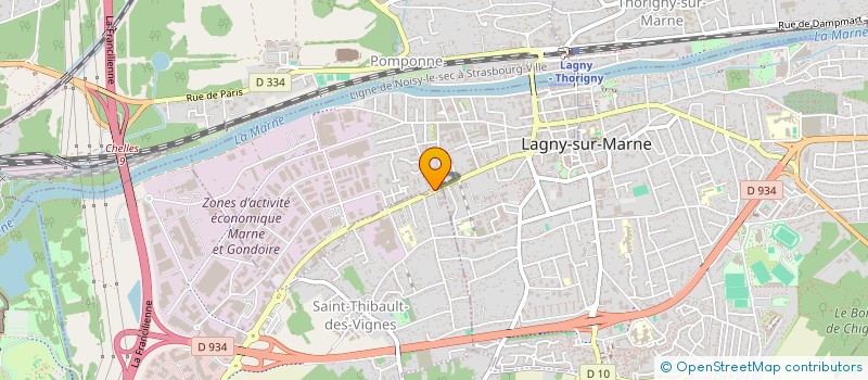 localisation de l'entreprise SCI JMC  LAGNY-SUR-MARNE