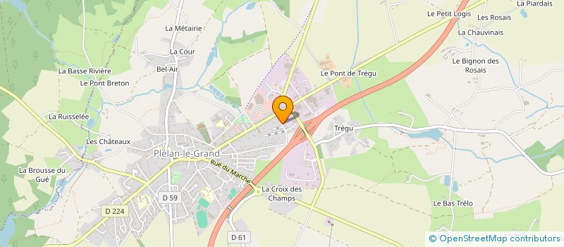 localisation de l'entreprise SCI JMC  PLELAN-LE-GRAND
