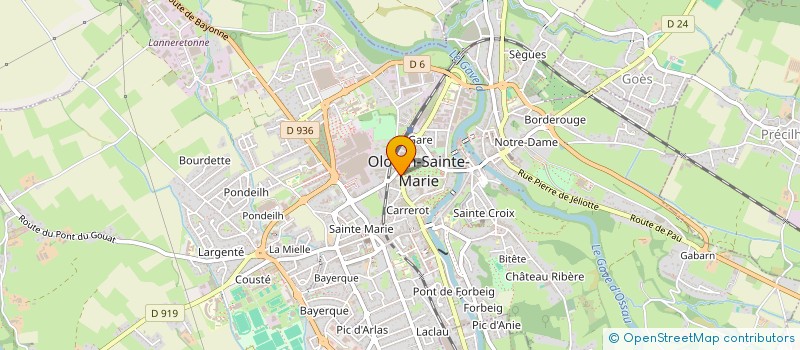 localisation de l'entreprise SCI JMCB  OLORON-SAINTE-MARIE