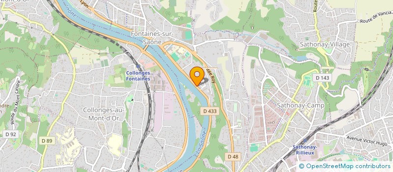 localisation de l'entreprise SCI JMCC  FONTAINES-SUR-SAONE