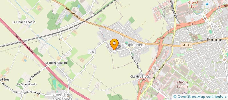 localisation de l'entreprise SCI JMCCA LEROY  CAPINGHEM