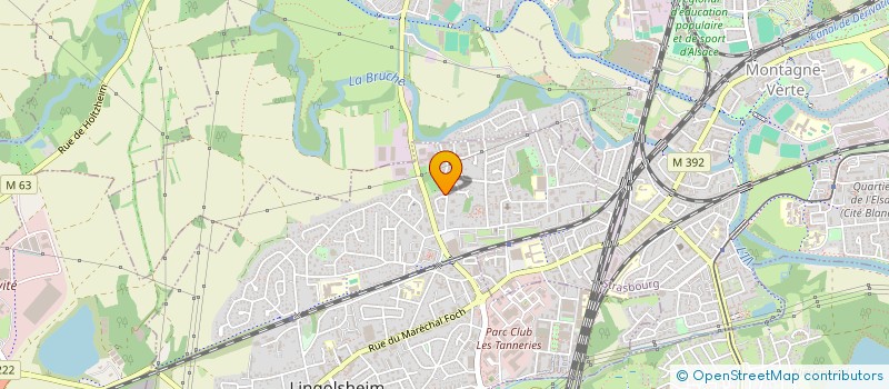 localisation de l'entreprise SCI JMCD  LINGOLSHEIM