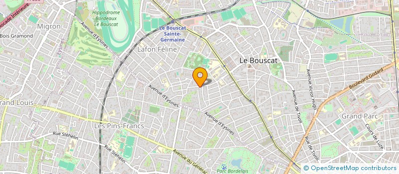 localisation de l'entreprise SCI JMCNR  LE BOUSCAT