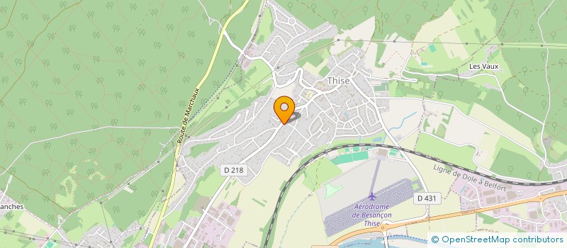 localisation de l'entreprise SCI JMCV  THISE