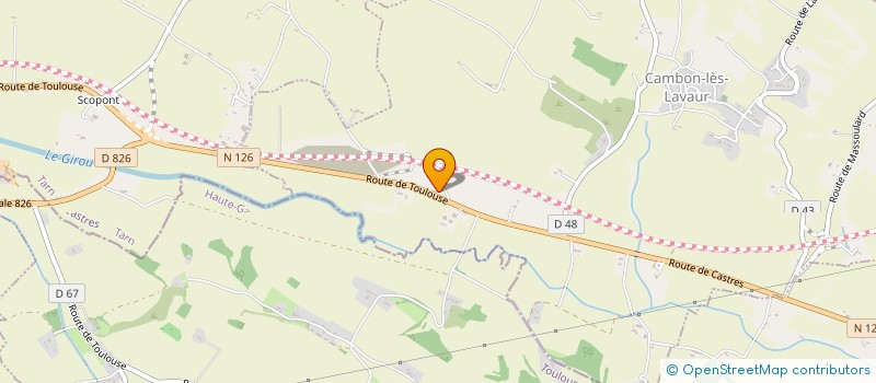 localisation de l'entreprise SCI JMCX  PUECHOURSI