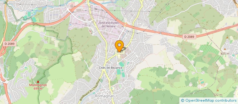 localisation de l'entreprise SCI JMCX2  ROMAGNAT