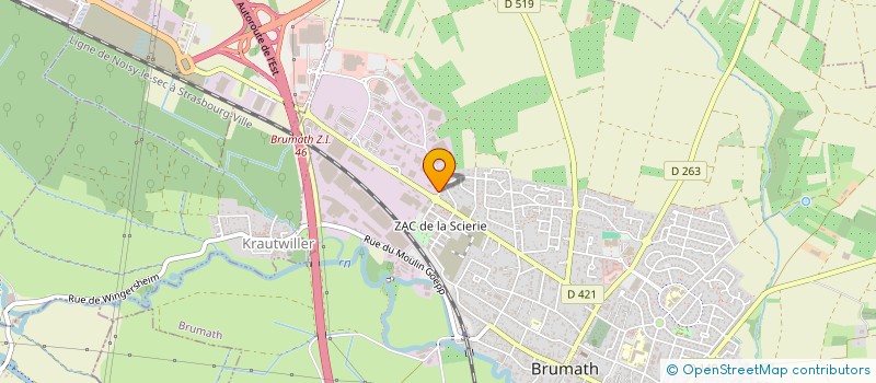 localisation de l'entreprise SCI JMD 1  BRUMATH