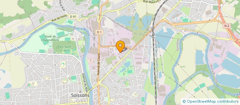 localisation de l'entreprise SCI JMD à SOISSONS