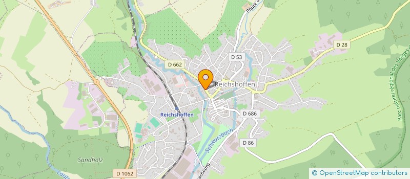 localisation de l'entreprise SCI JMD FREUND  REICHSHOFFEN