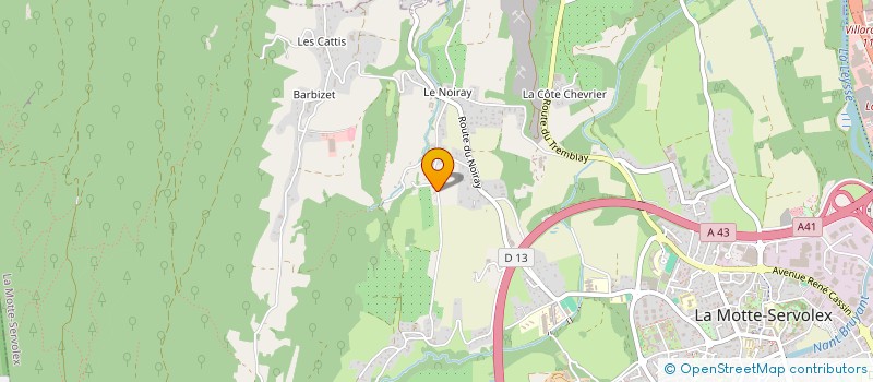 localisation de l'entreprise SCI JMD SQUARE  LA MOTTE-SERVOLEX