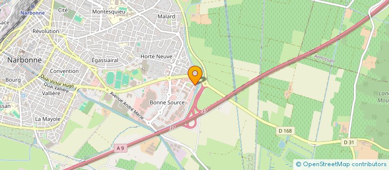 localisation de l'entreprise SCI JMDN  NARBONNE