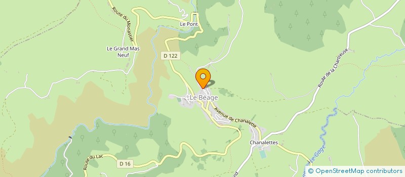 localisation de l'entreprise SCI JMDR  LE BEAGE