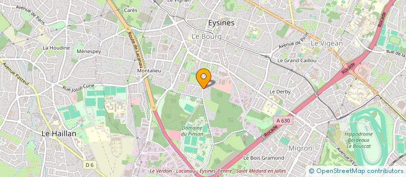 localisation de l'entreprise SCI JME  EYSINES