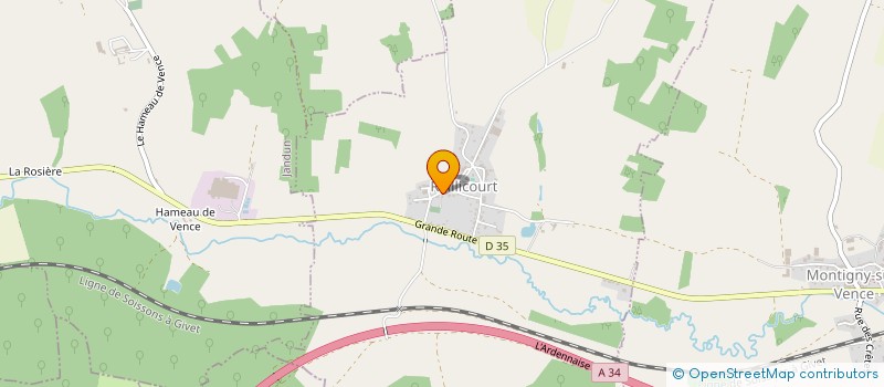 localisation de l'entreprise SCI JMEF  RAILLICOURT