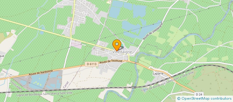 localisation de l'entreprise SCI JMEN  VILLEDAIGNE