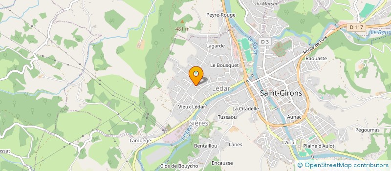 localisation de l'entreprise SCI JMF à SAINT-GIRONS