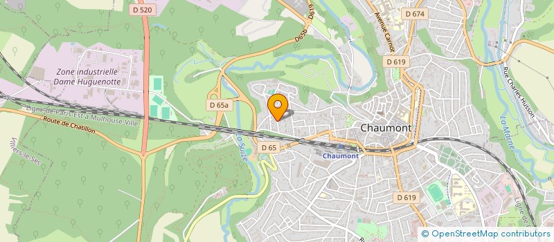 localisation de l'entreprise SCI JMF à CHAUMONT