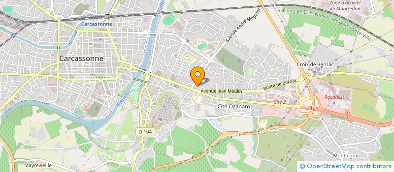 localisation de l'entreprise SCI JMF à CARCASSONNE