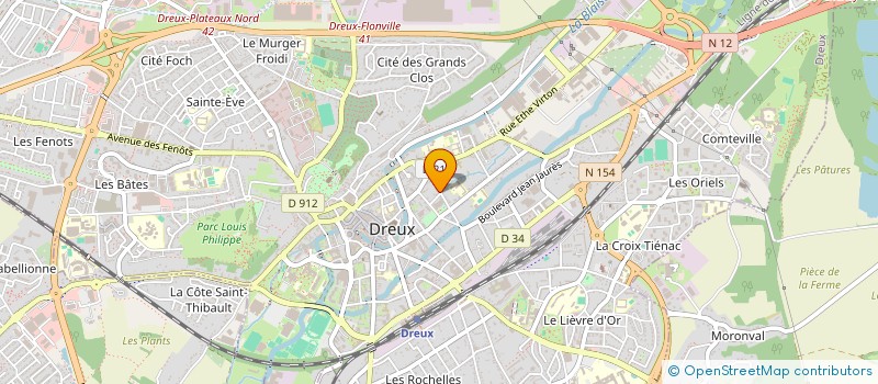 localisation de l'entreprise SCI JMF à DREUX