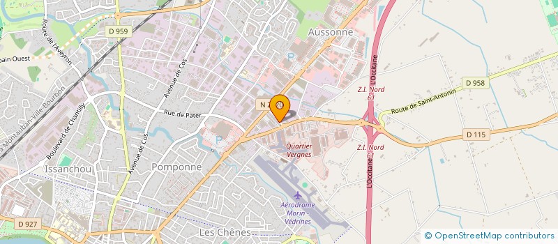 localisation de l'entreprise SCI JMF  MONTAUBAN