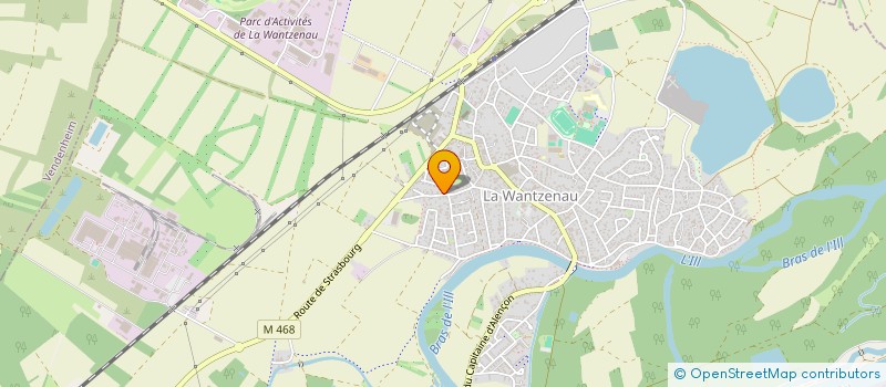 localisation de l'entreprise SCI JMF  LA WANTZENAU