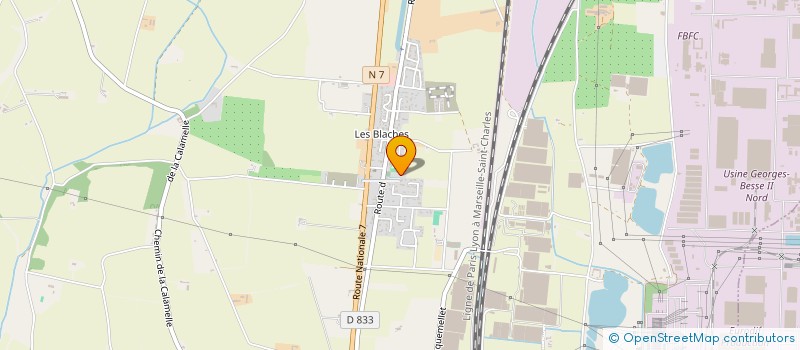 localisation de l'entreprise SCI JMF  PIERRELATTE