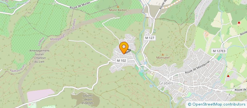 localisation de l'entreprise SCI JMG  GRABELS