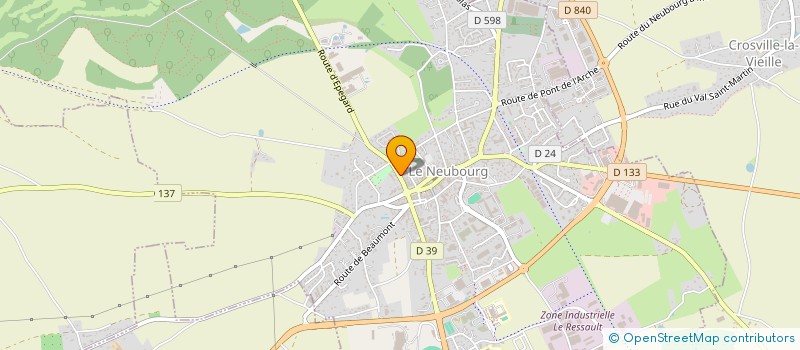 localisation de l'entreprise SCI JMG  LE NEUBOURG