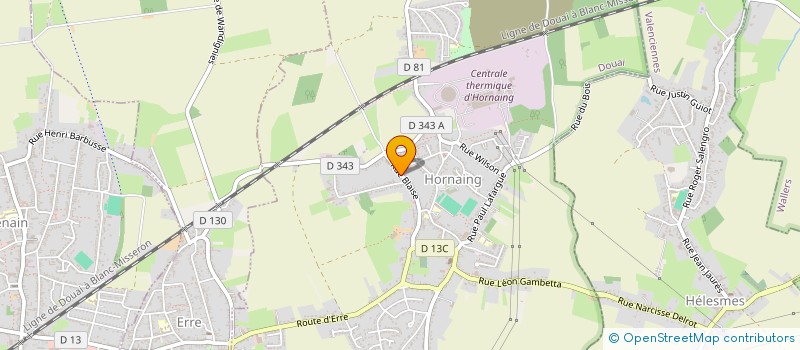 localisation de l'entreprise SCI JMG  HORNAING