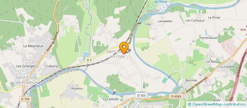 localisation de l'entreprise SCI JMG HUGUENIN  SAINT-LOUIS-EN-L'ISLE