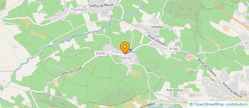 localisation de l'entreprise SCI JMGC  MALRAS