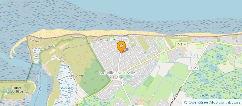 localisation de l'entreprise SCI JMGC INVESTISSEMENT - MFP à MERVILLE-FRANCEVILLE-PLAGE