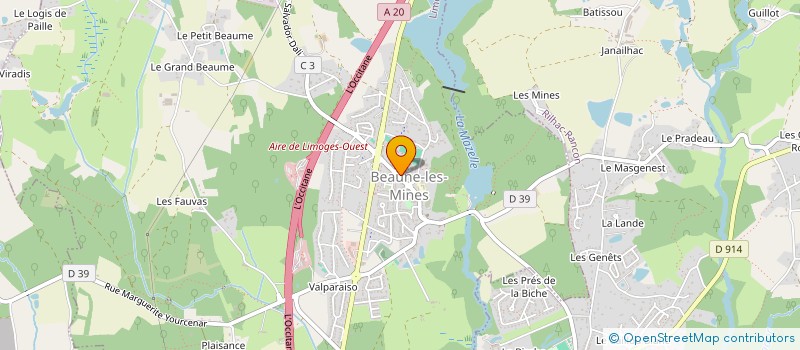 localisation de l'entreprise SCI JMGT à LIMOGES