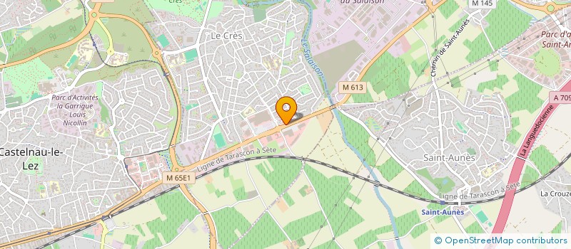 localisation de l'entreprise SCI JMH  MONTPELLIER