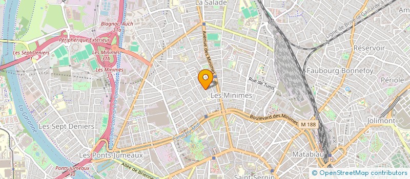 localisation de l'entreprise SCI JMH à TOULOUSE