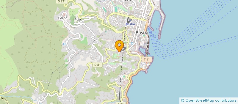 localisation de l'entreprise SCI JMH à BASTIA