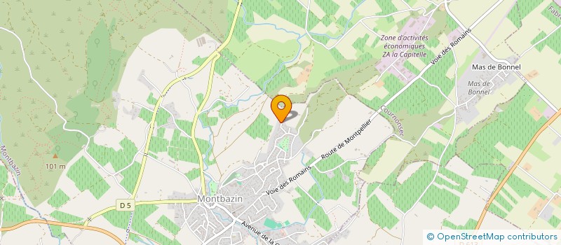 localisation de l'entreprise SCI JMI  MONTBAZIN