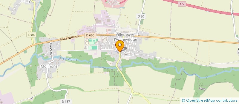 localisation de l'entreprise SCI JMI  VILLENEUVE-L'ARCHEVEQUE