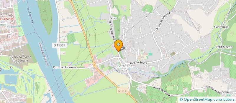 localisation de l'entreprise SCI JMI  LATRESNE