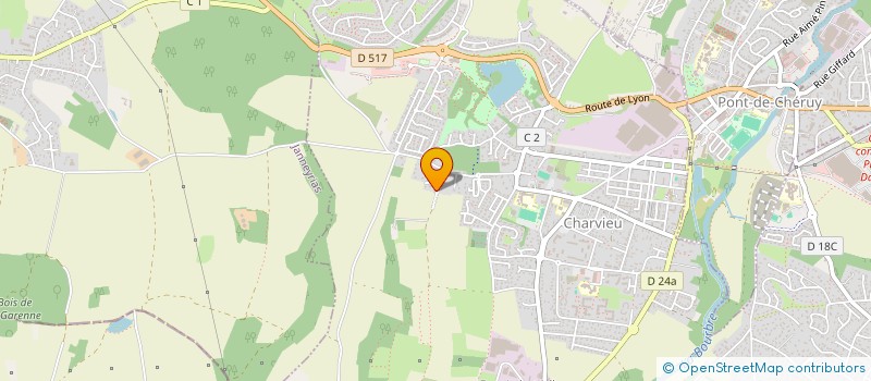 localisation de l'entreprise SCI JMJ  CHARVIEU-CHAVAGNEUX