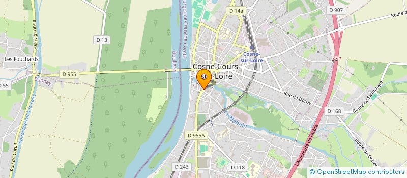 localisation de l'entreprise SCI JMJ à COSNE-COURS-SUR-LOIRE