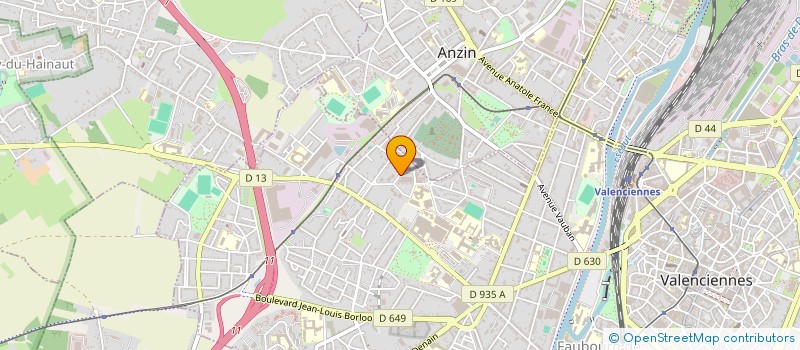 localisation de l'entreprise SCI JMJ  VALENCIENNES